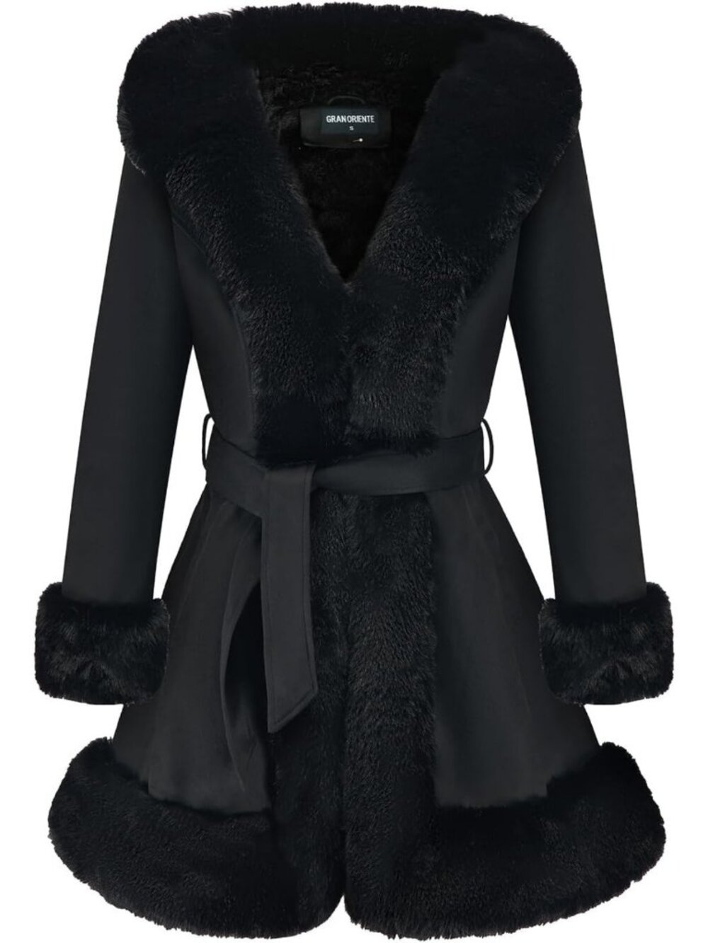 Cozy Winter Suede Coat for Women, Stylish Faux Fur Collar, Chic Outerwear